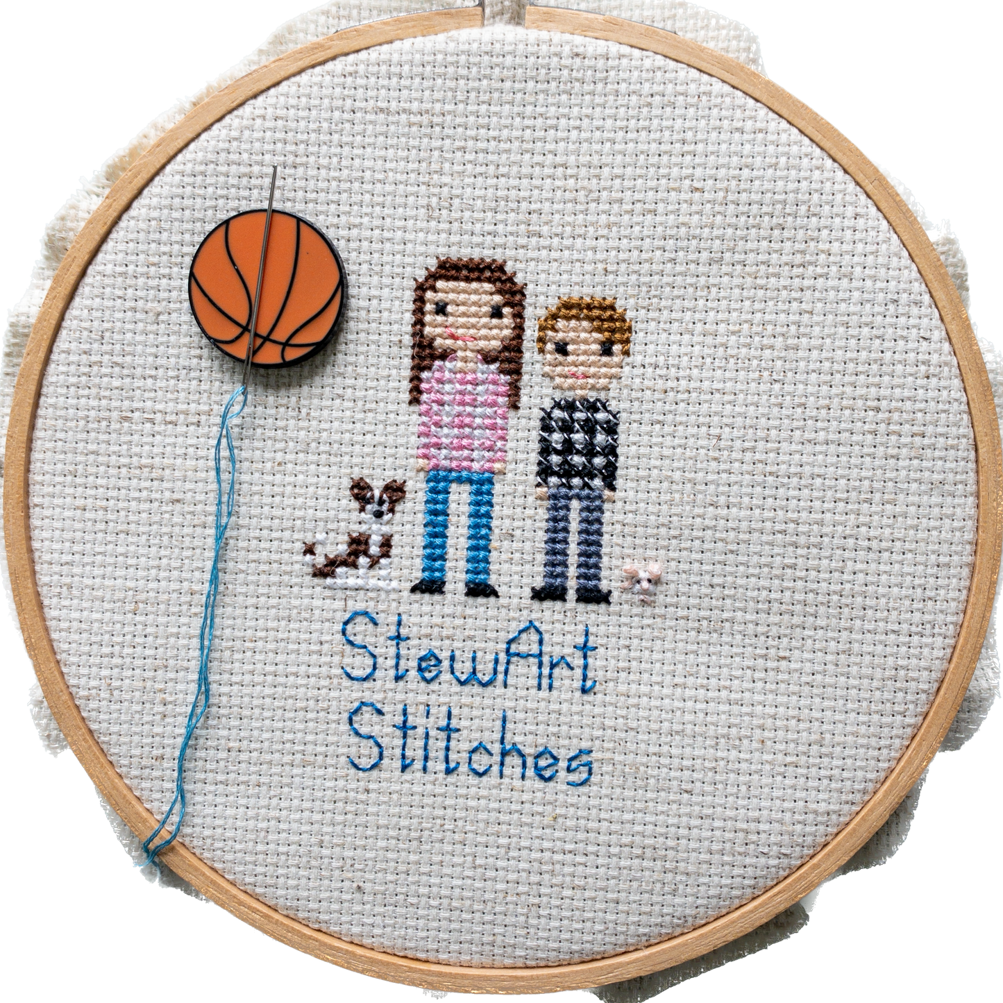Basketball Enamel Needle Minder