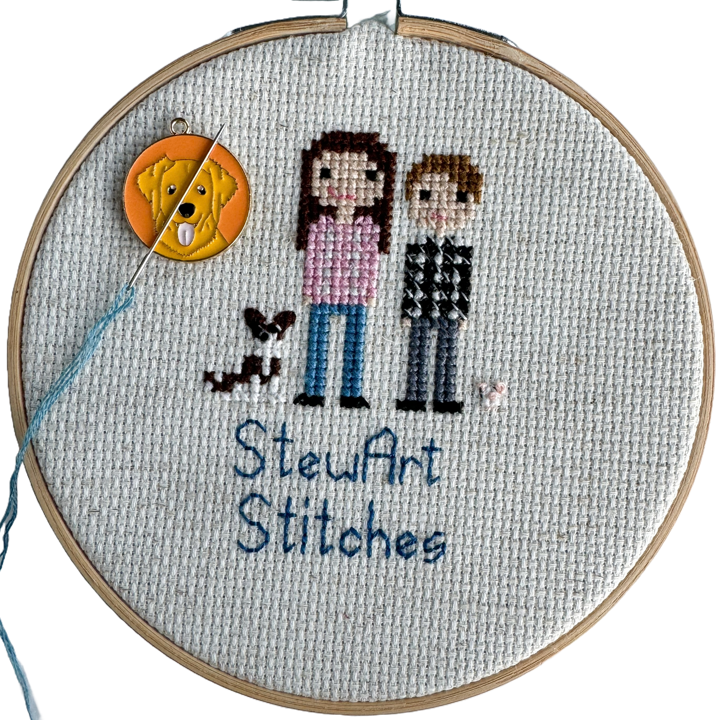 Dog Enamel Needle Minder