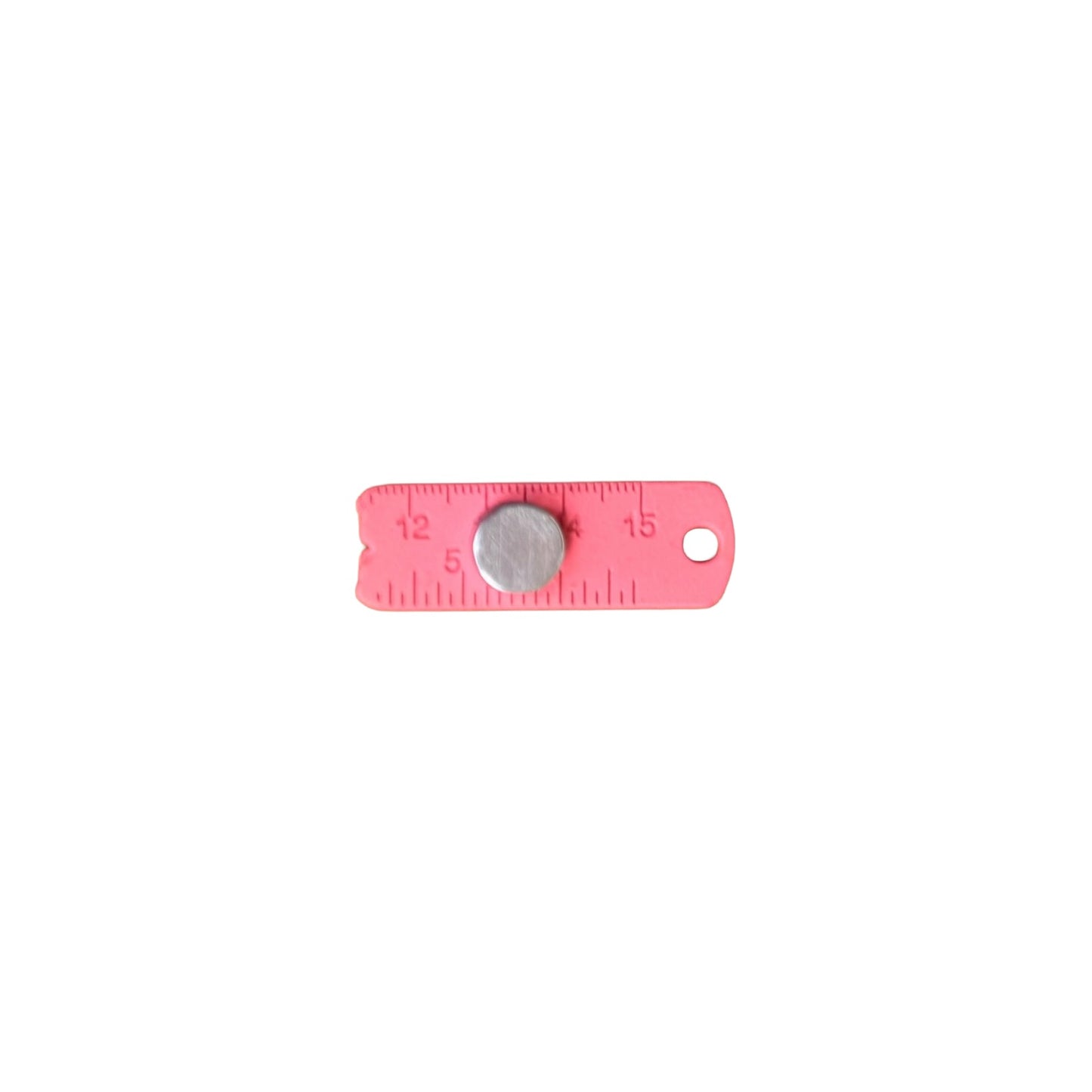 Pink Measuring Tape Enamel Needle Minder