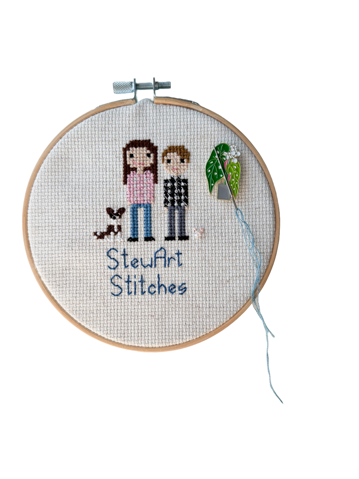 Potted House Plant Enamel Needle Minder