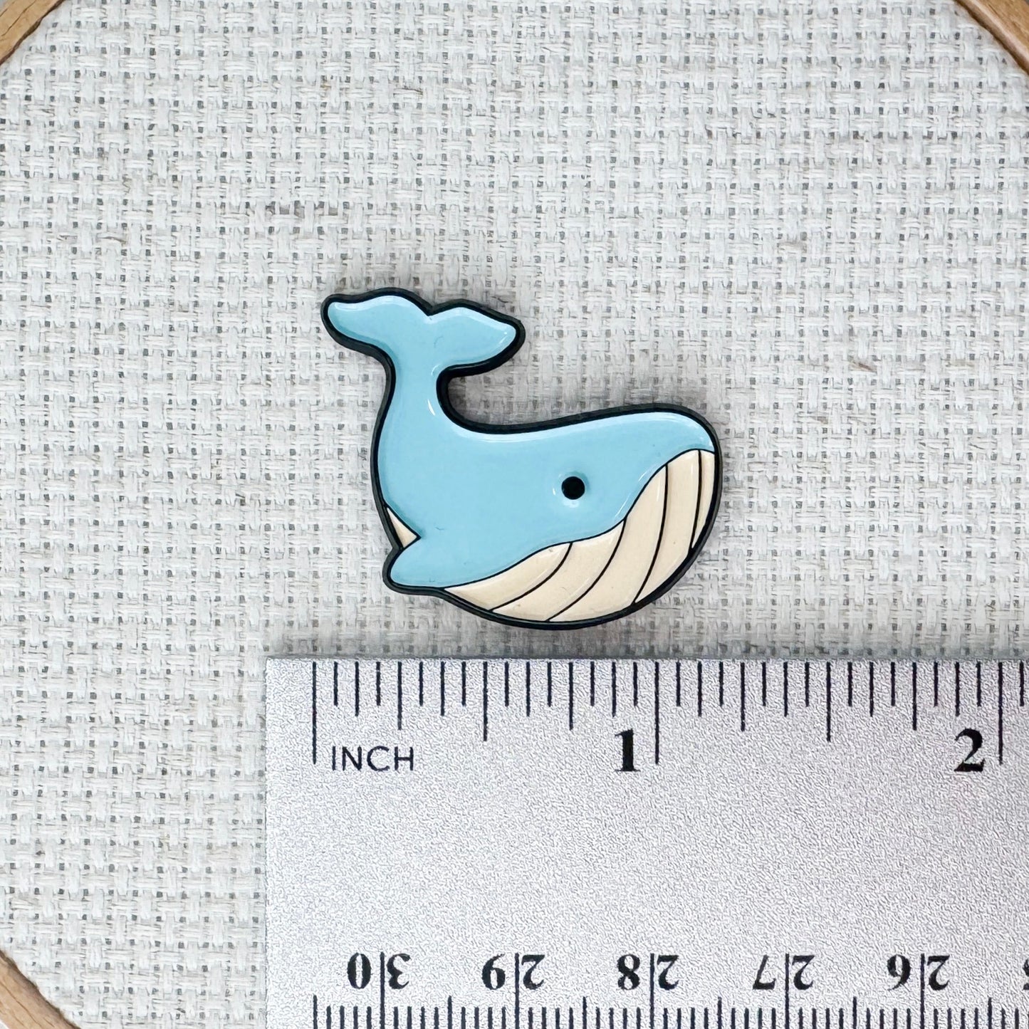 Whale Enamel Needle Minder