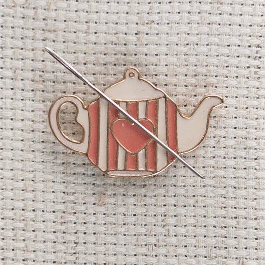 Tea Pot Enamel Needle Minder