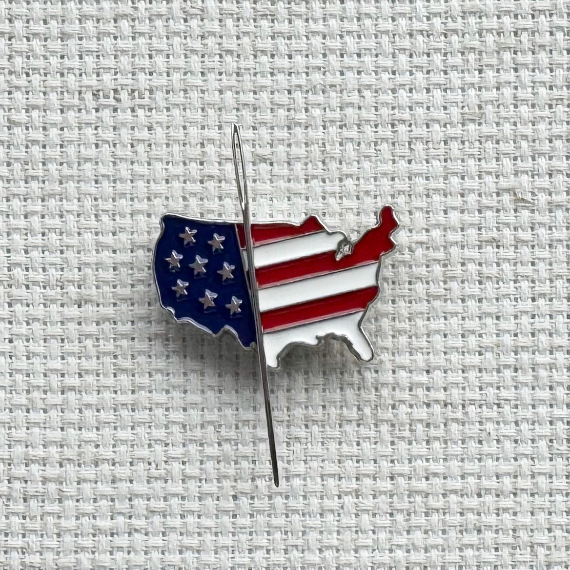 American Flag Magnetic Enamel Needle Minder