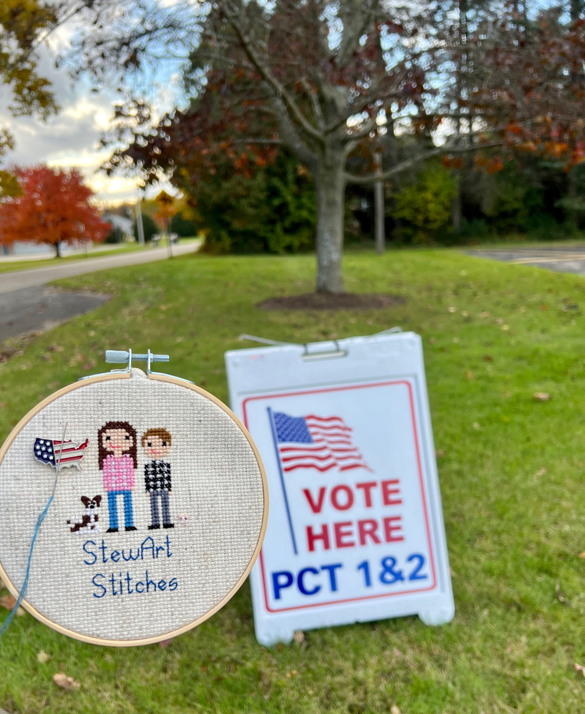 American Flag Magnetic Enamel Needle Minders