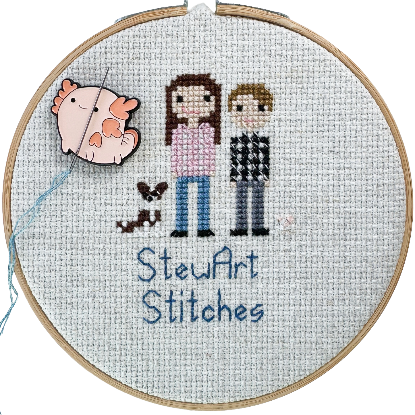 Axolotl Enamel Needle Minder 