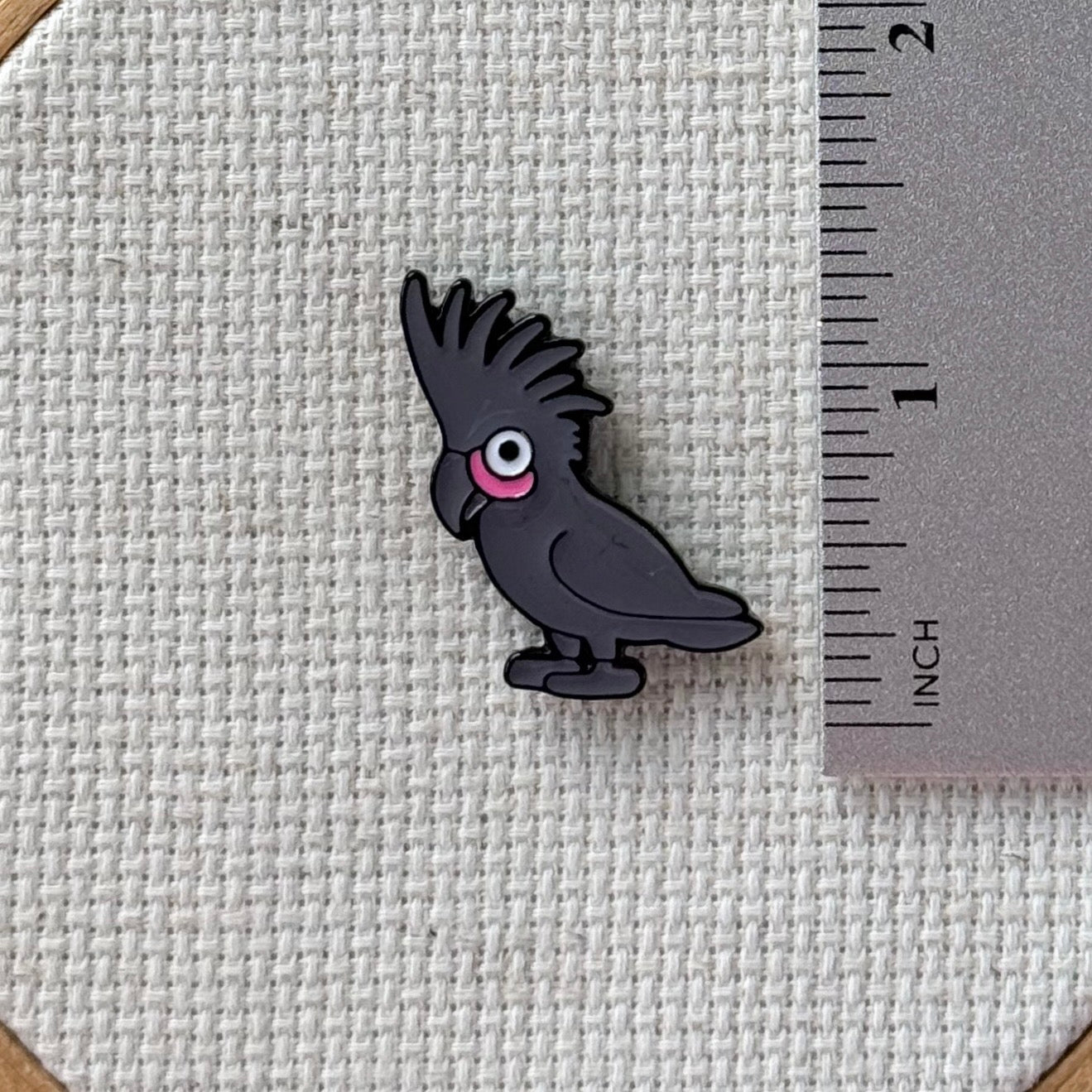 Cockatoo Enamel Needle Minder