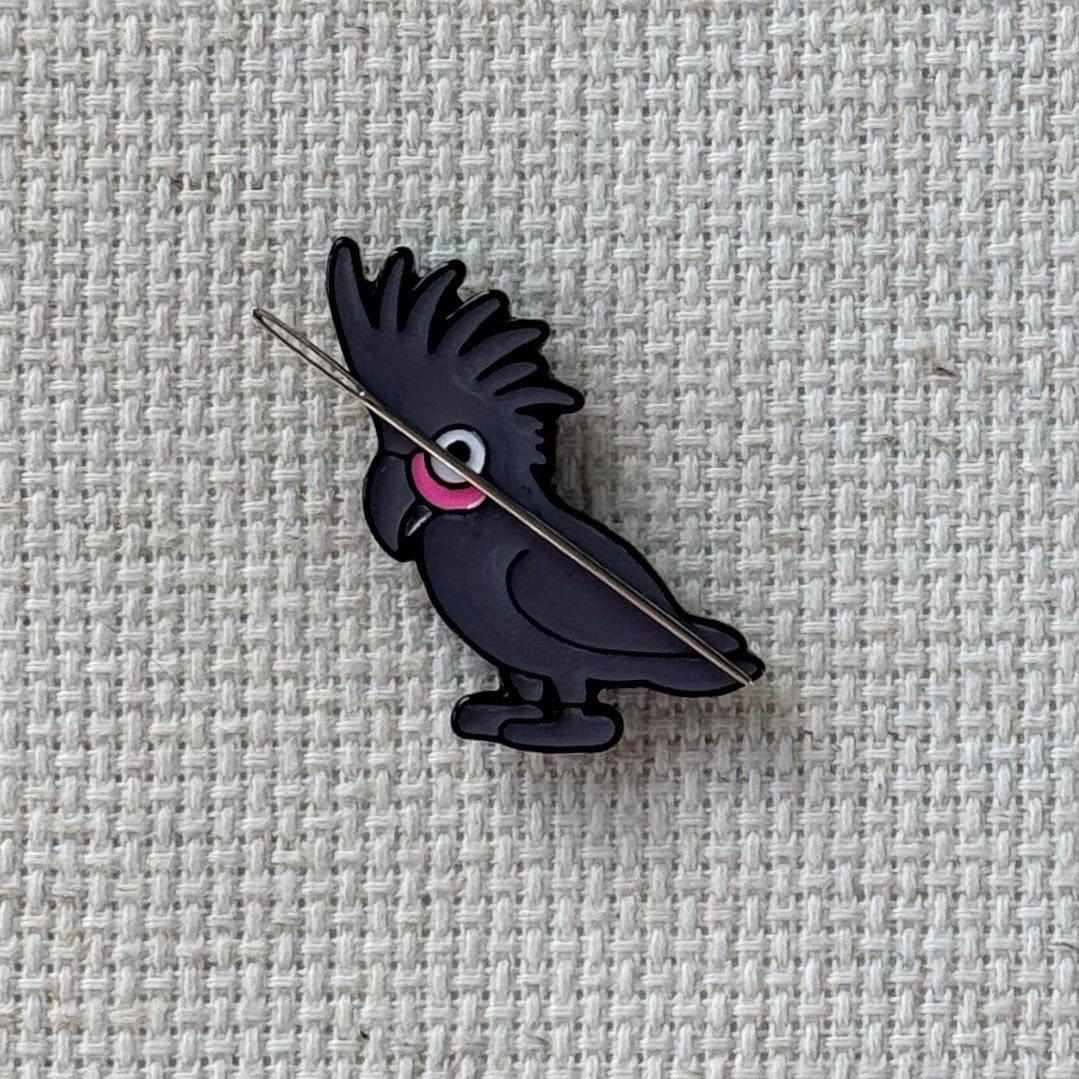 Cockatoo Enamel Needle Minder