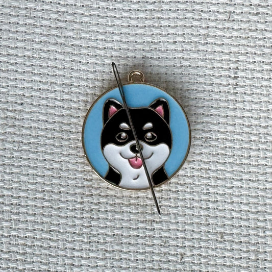 Dog Enamel Needle Minder