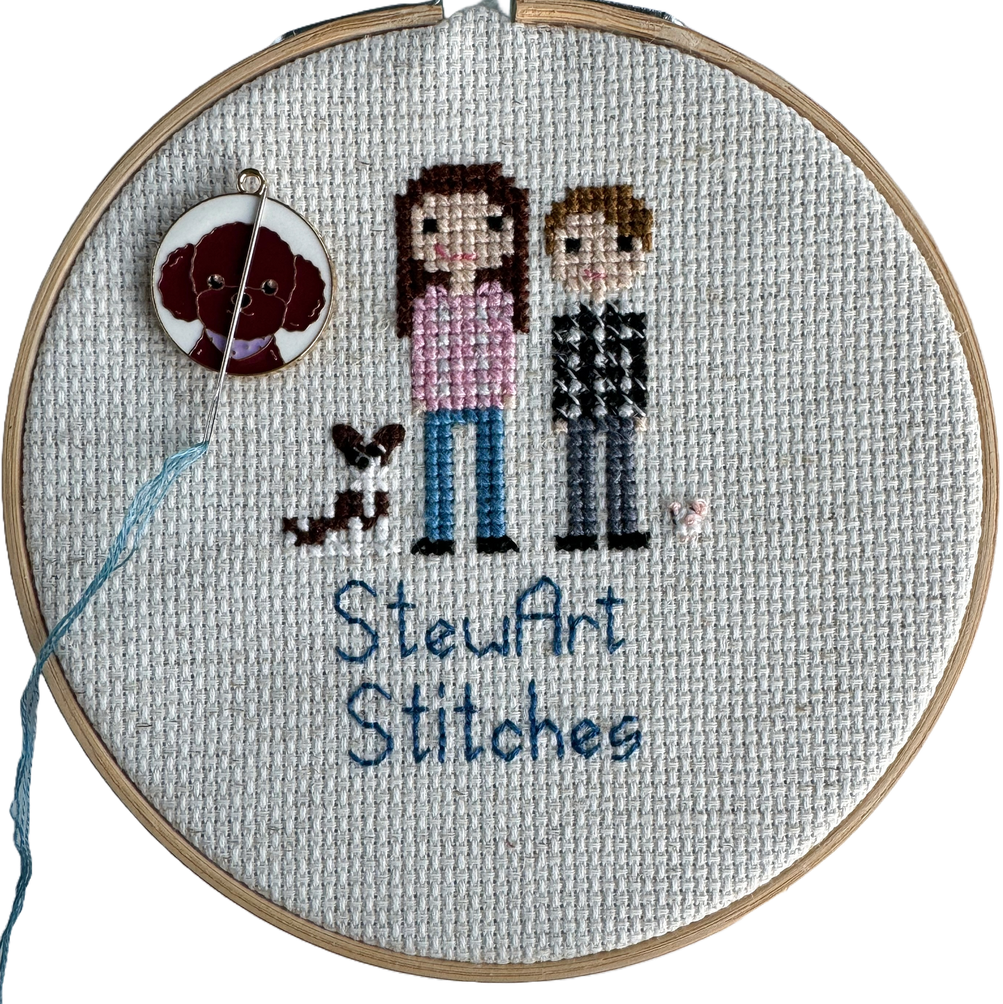 Dog Enamel Needle Minder