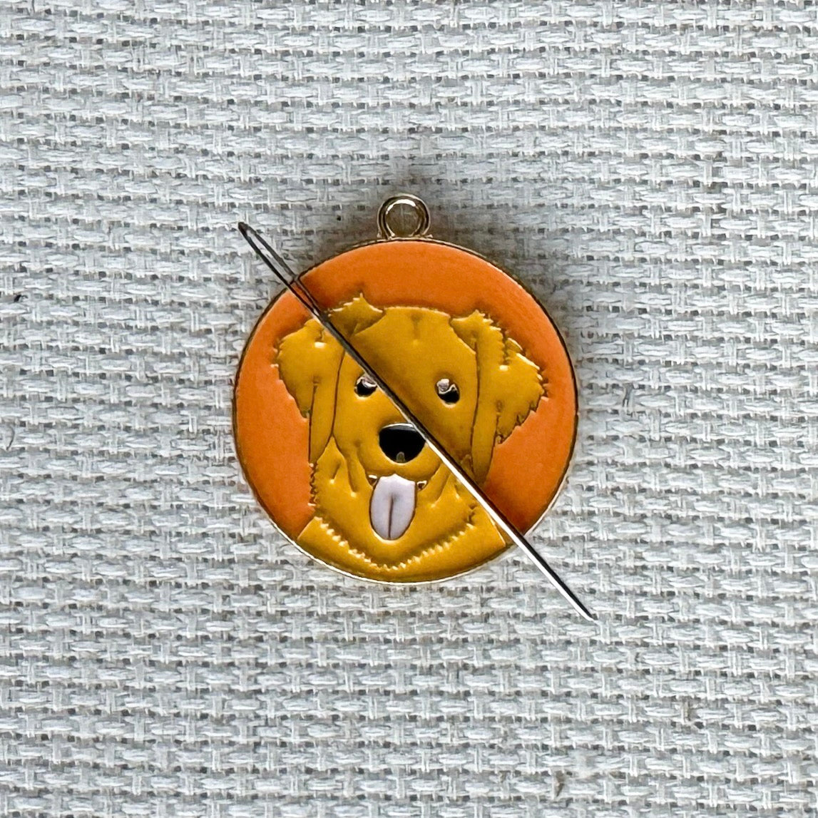 Dog Enamel Needle Minder