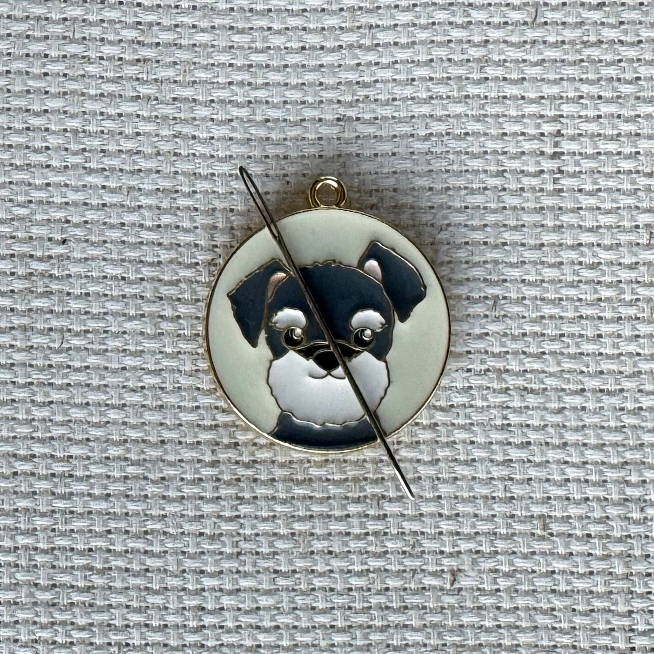 Dog Enamel Needle Minder