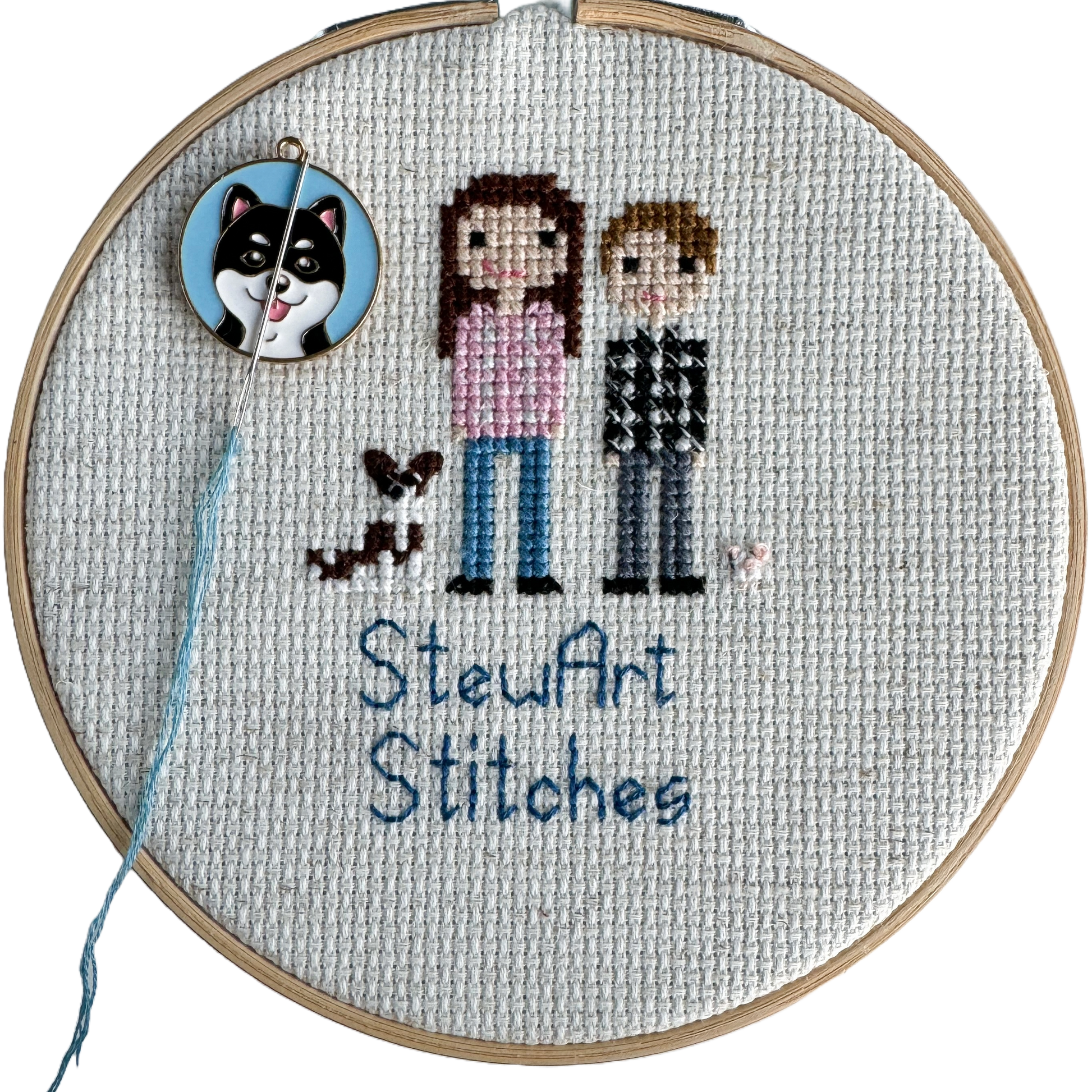 Dog Enamel Needle Minder