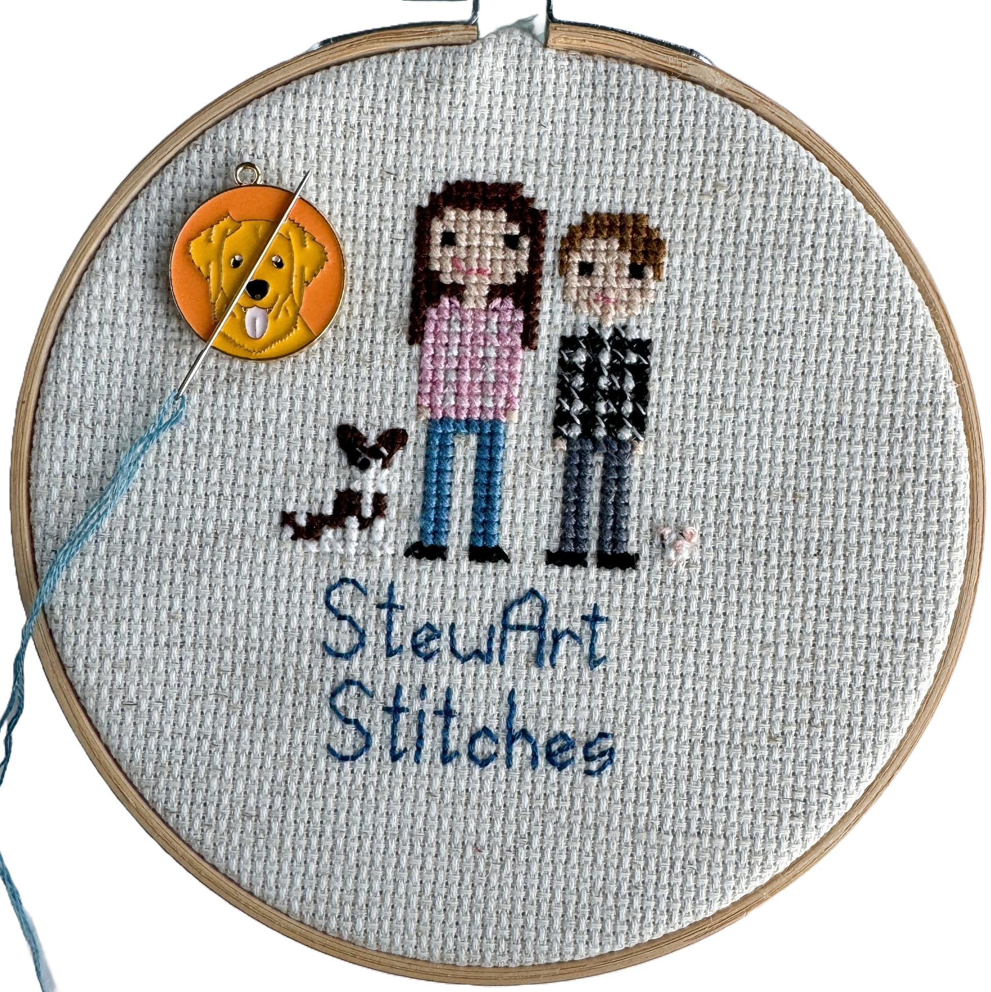 Dog Enamel Needle Minder