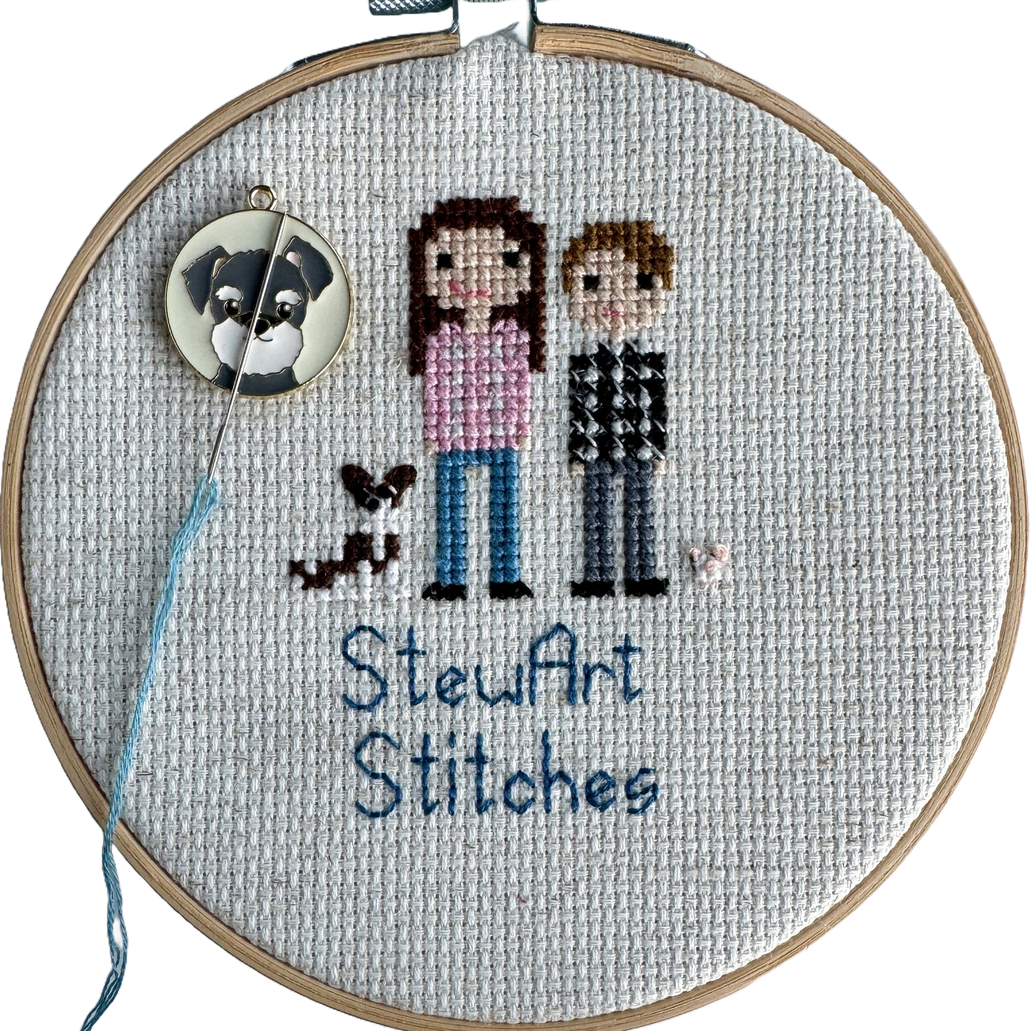 Dog Enamel Needle Minder