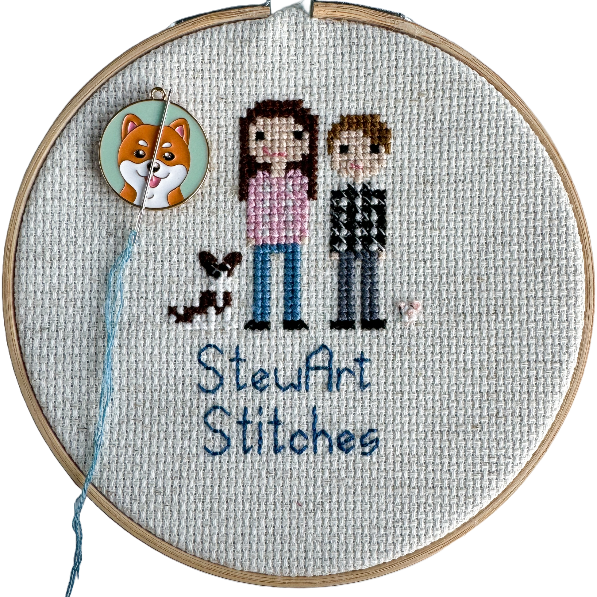 Dog Enamel Needle Minder