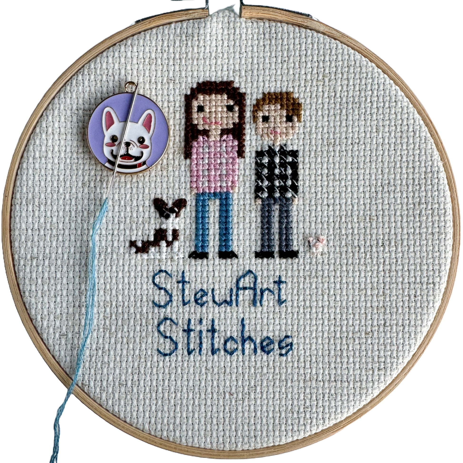 Dog Enamel Needle Minder