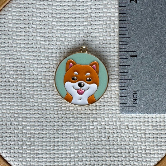 Dog Enamel Needle Minder