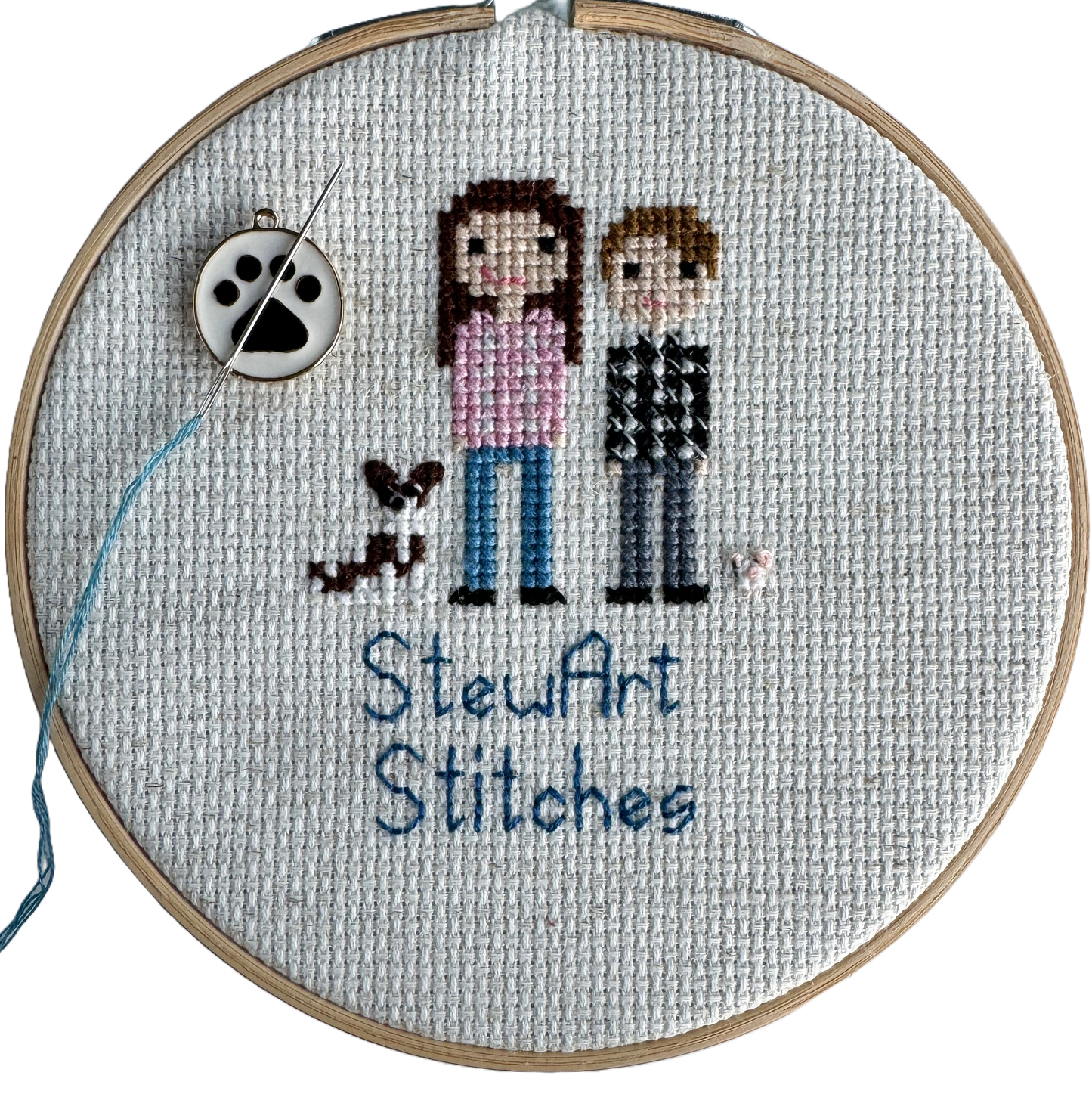 Dog Paw Enamel Needle Minder