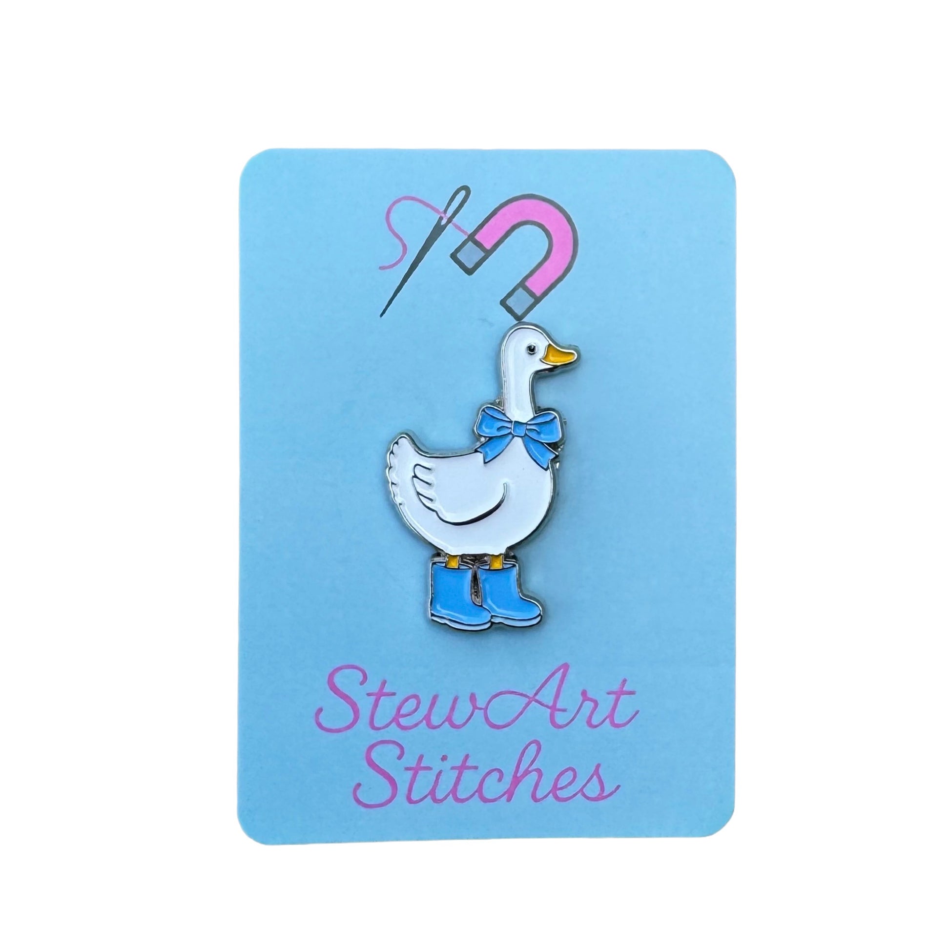 Duck with Blue Boots Needle Minder