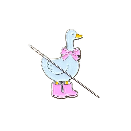 Duck with Pink Boots Needle Minder