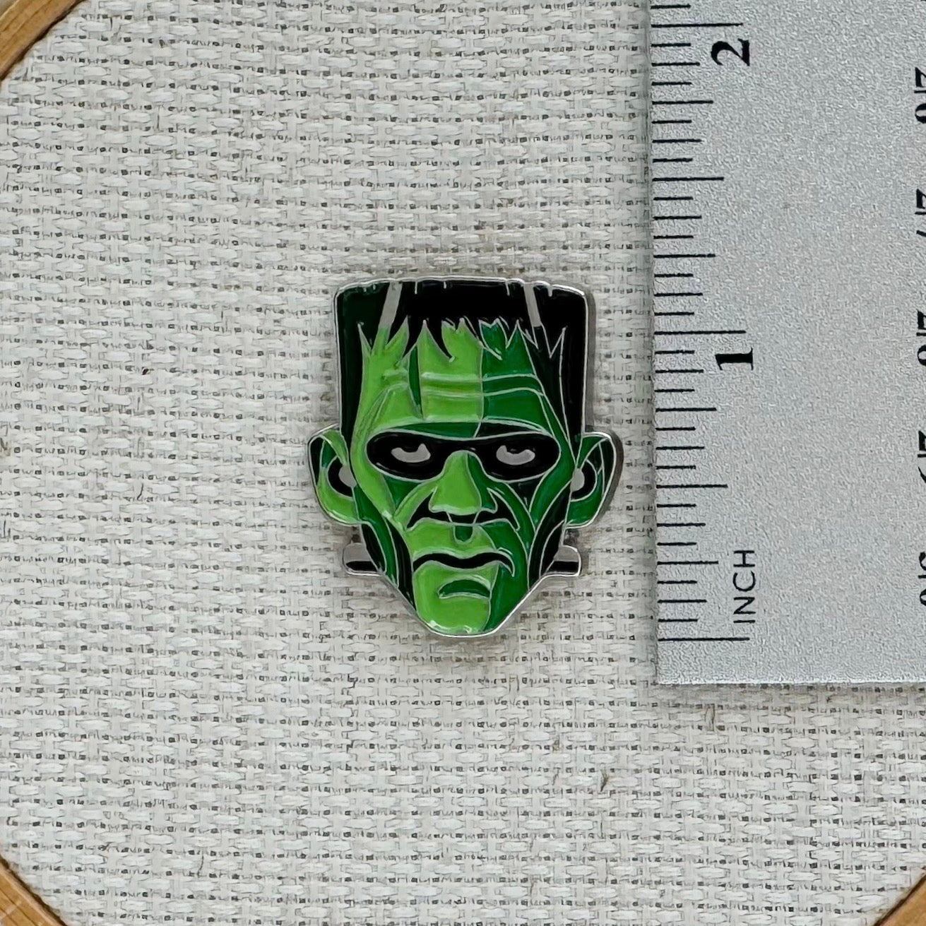 Frankenstein's Monster Enamel Needle Minder
