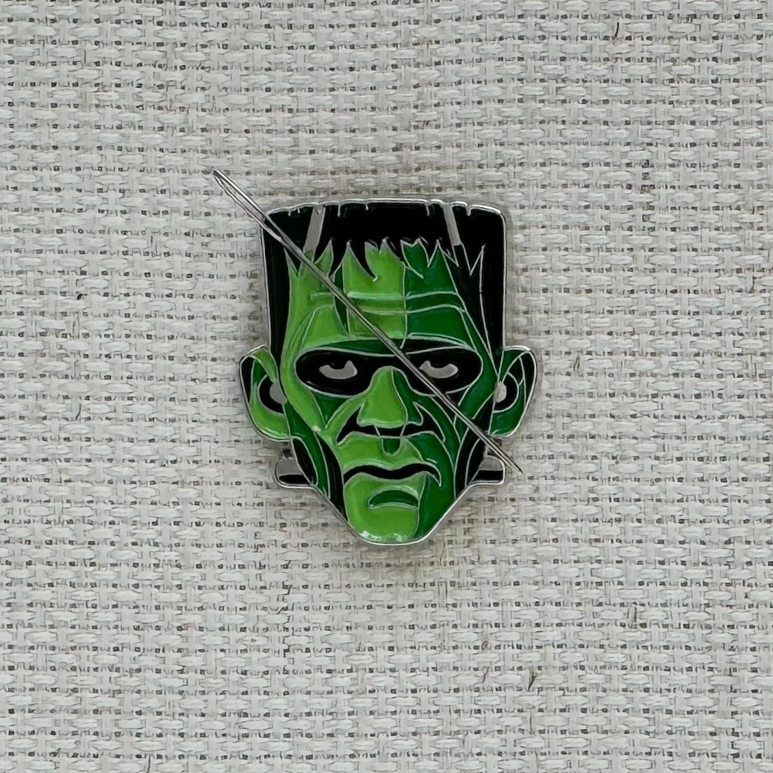 Frankenstein's Monster Enamel Needle Minder