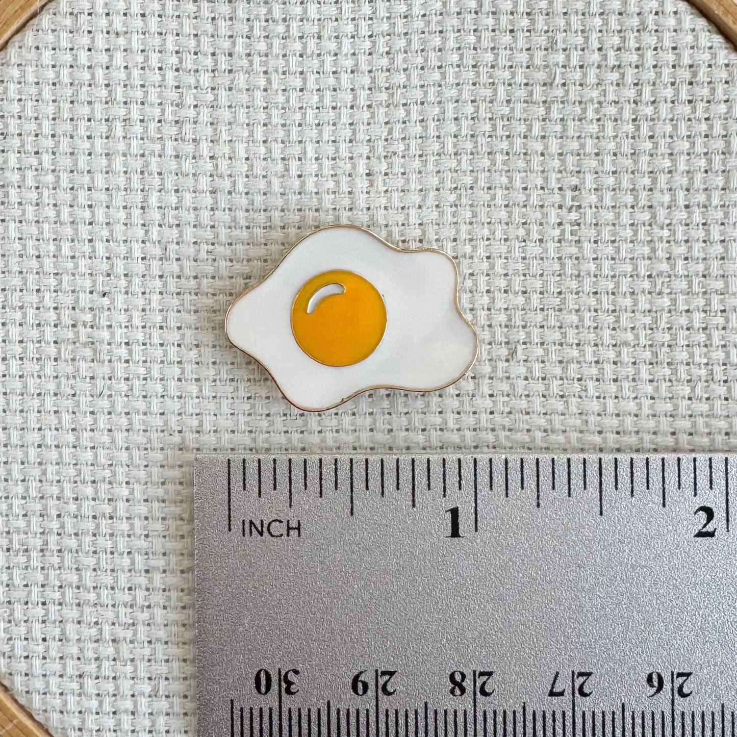 Fried Egg Magnetic Enamel Needle Minder