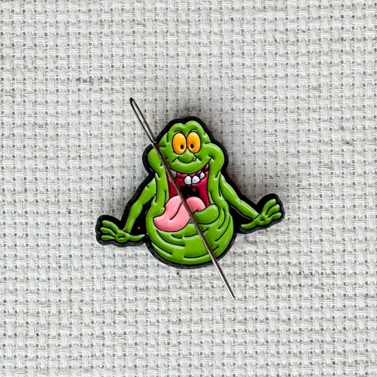 Green Ghost  Enamel Needle Minder
