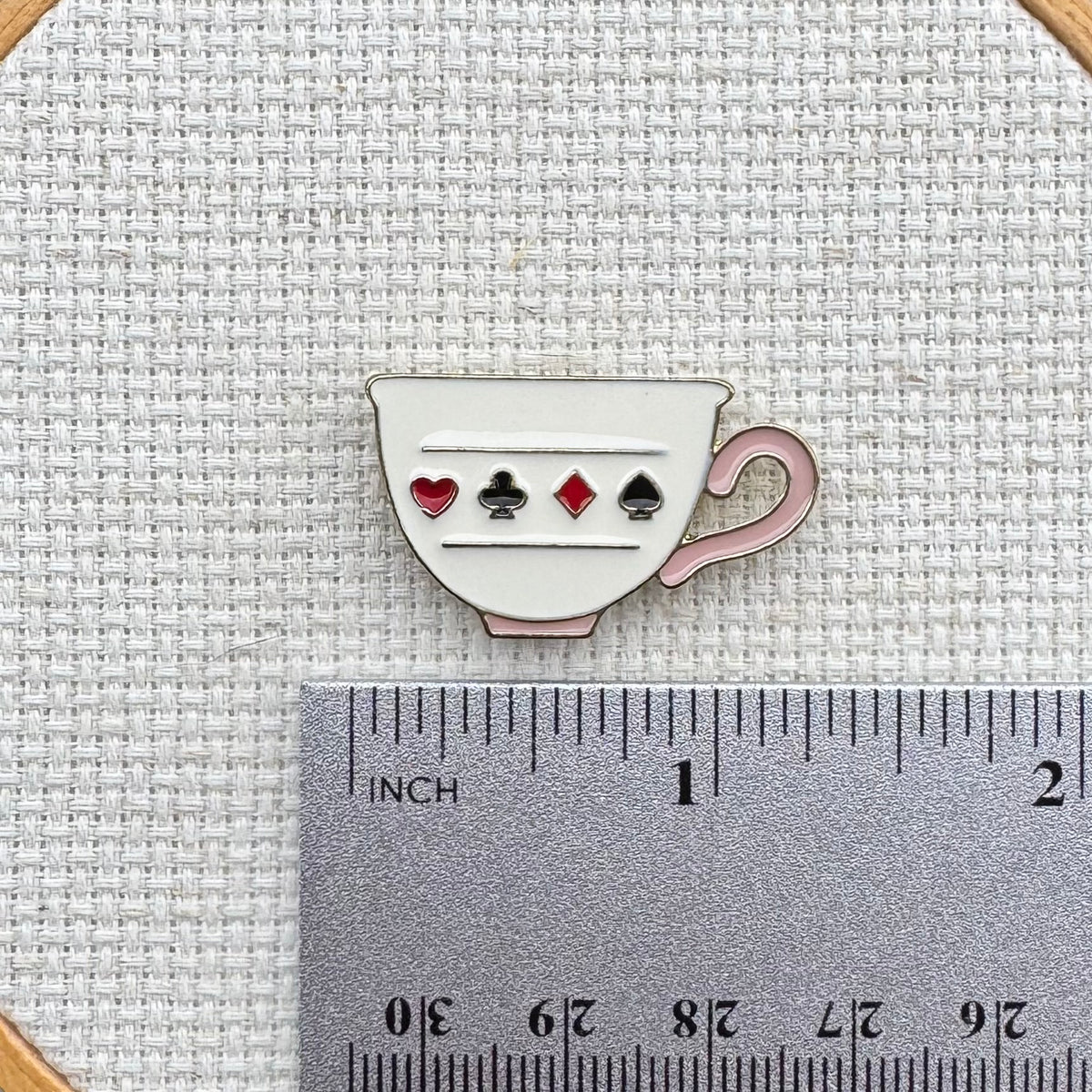 Teacup Magnetic Enamel Needle Minder