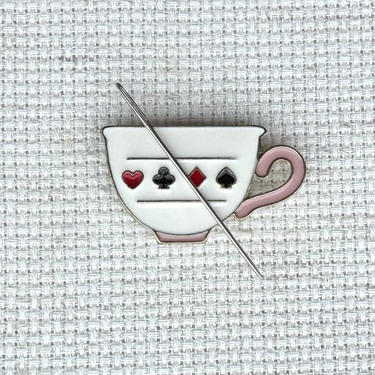 Teacup Magnetic Enamel Needle Minder