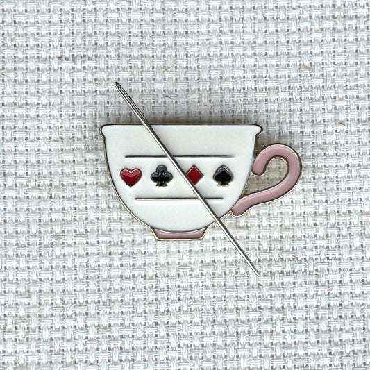 Teacup Magnetic Enamel Needle Minder
