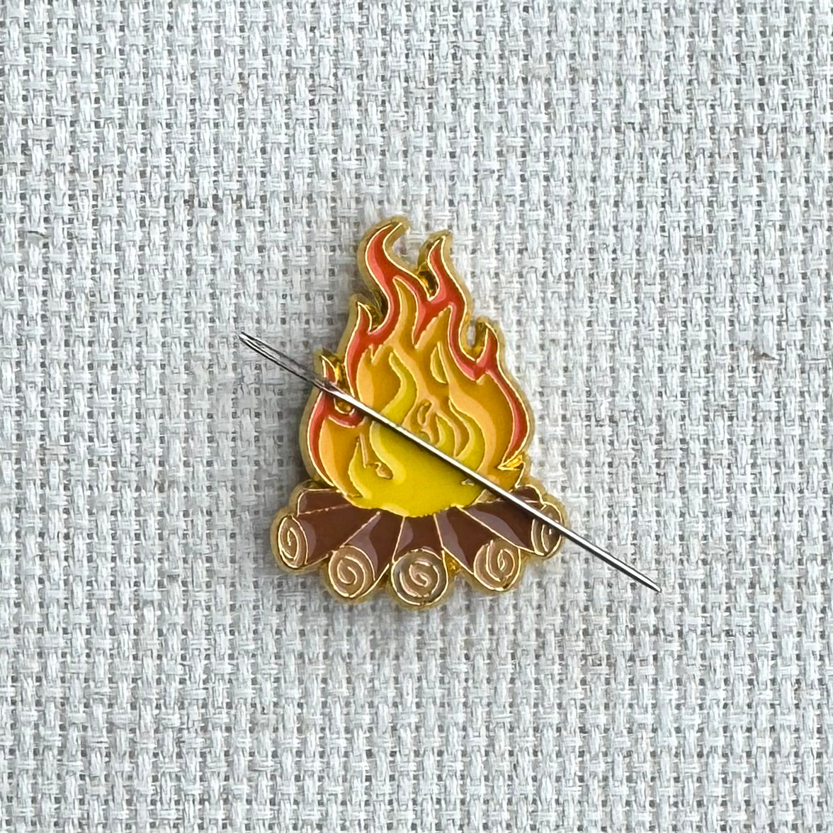 Bonfire Enamel Needle Minder