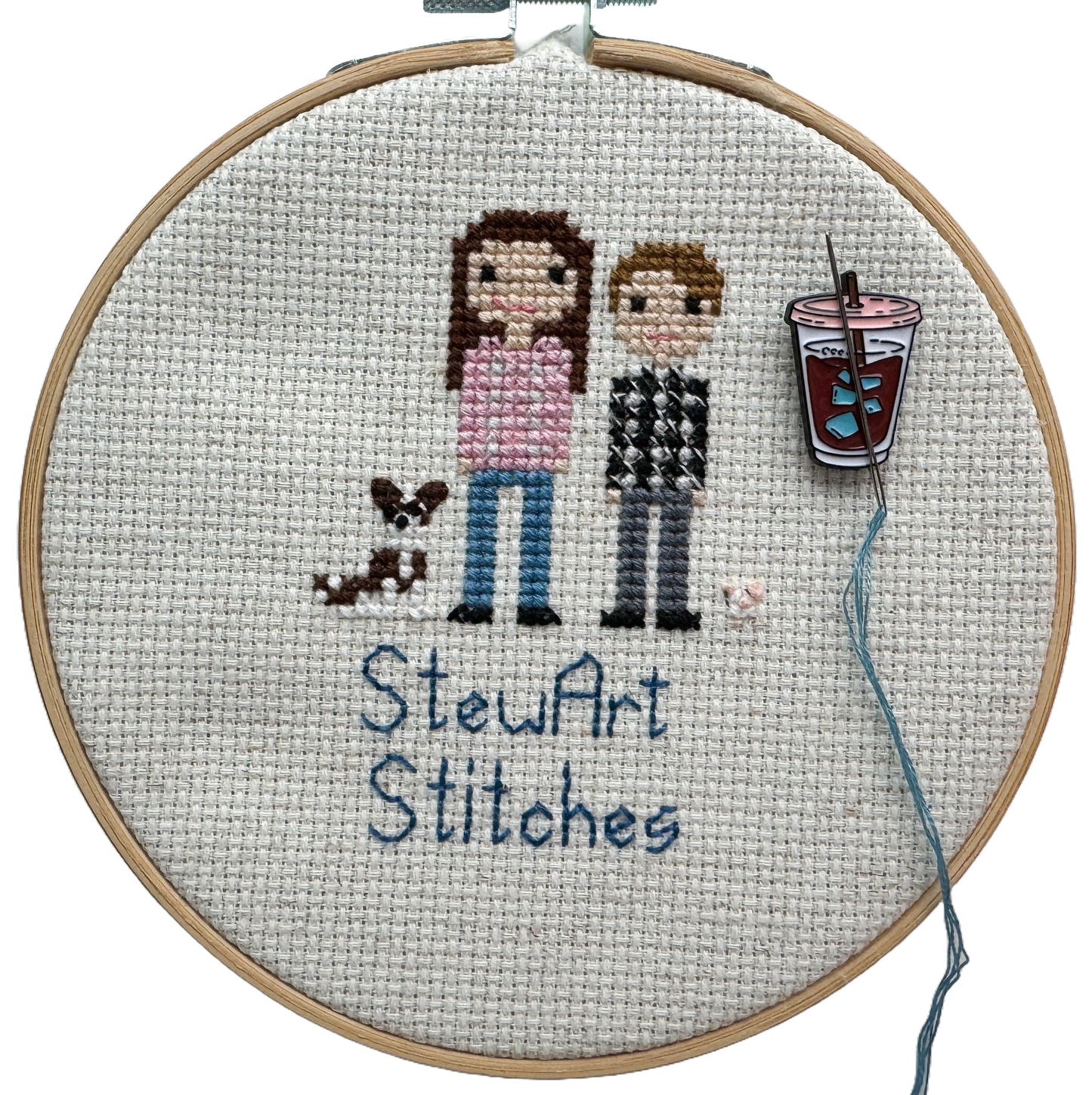 Ice Coffee Magnetic Enamel Needle Minder