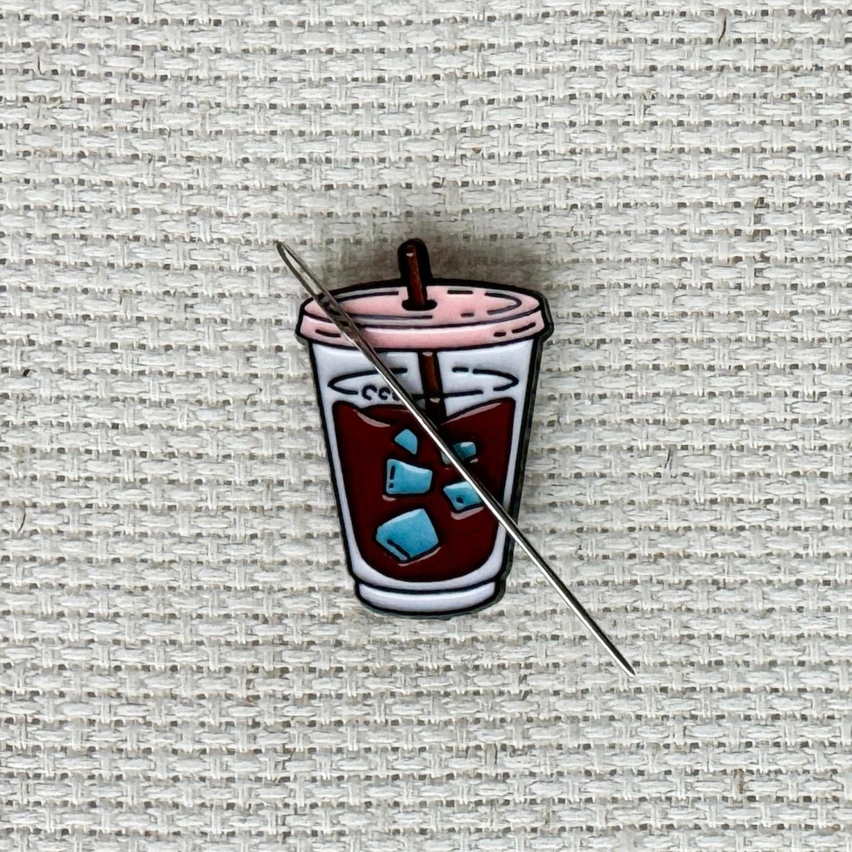 Ice Coffee Magnetic Enamel Needle Minder