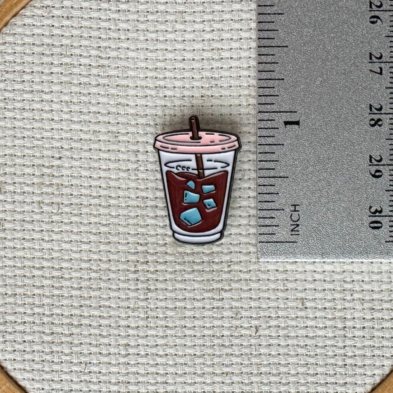 Ice Coffee Magnetic Enamel Needle Minder
