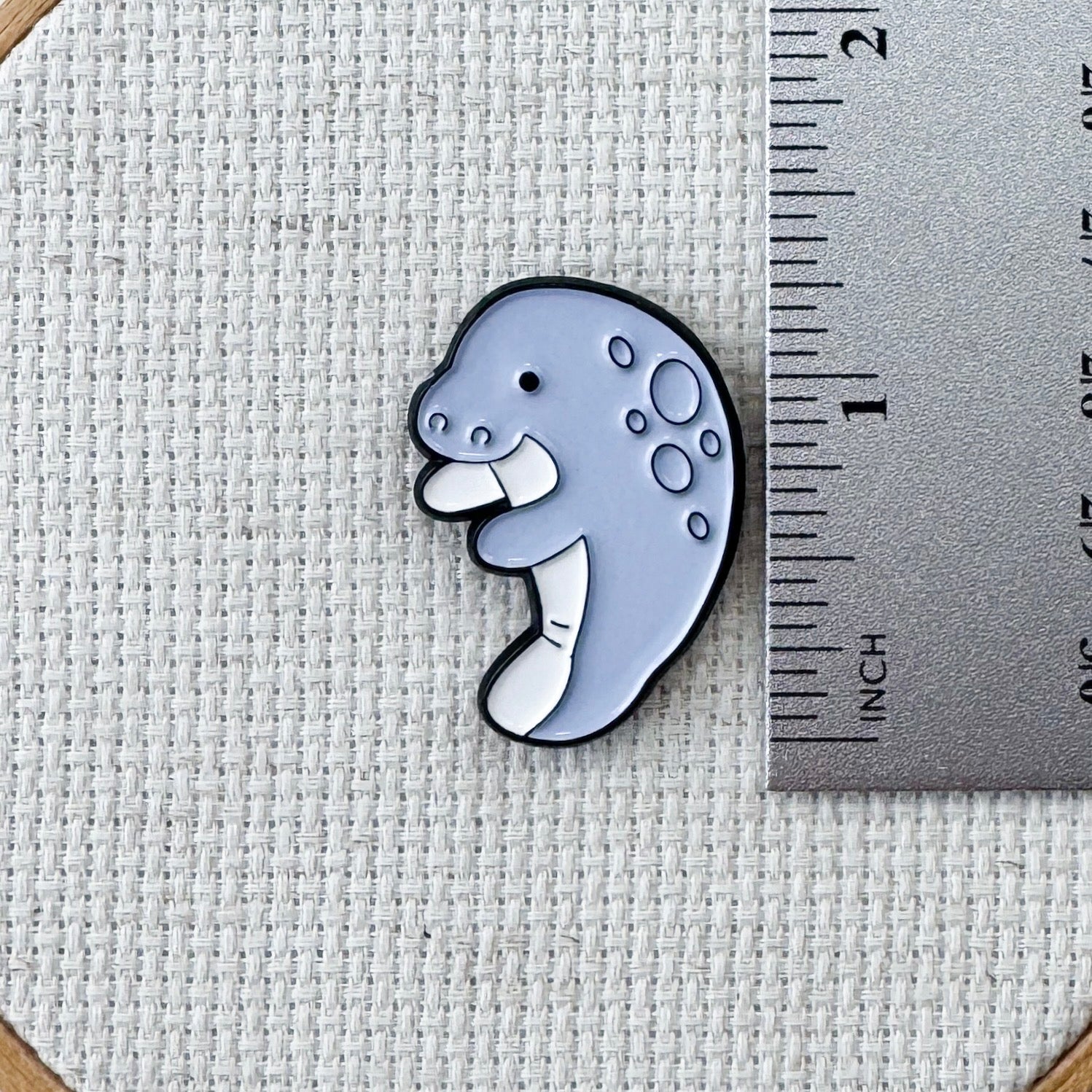 Manatee Enamel Needle Minder