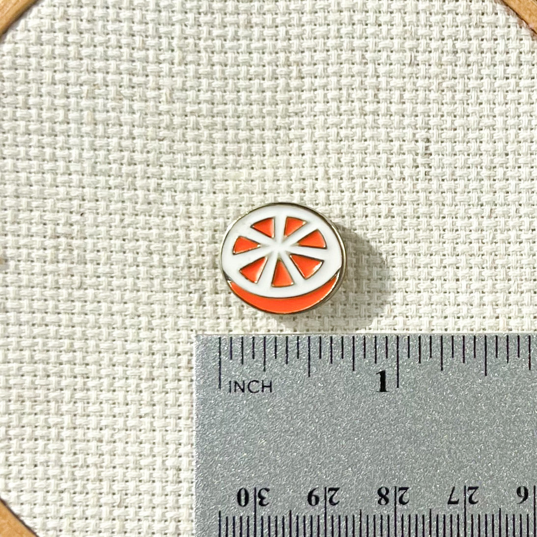Orange Magnetic Enamel Needle Minder