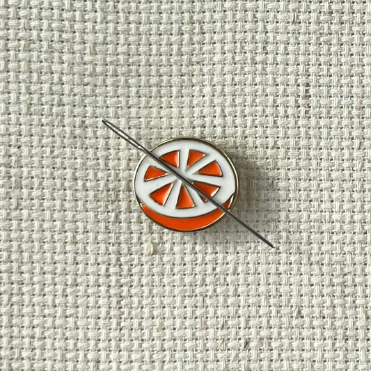 Orange Magnetic Enamel Needle Minder