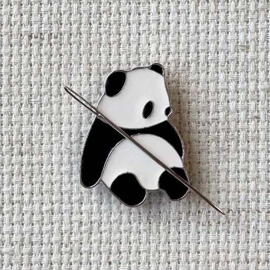 Panda Bear Enamel Needle Minder