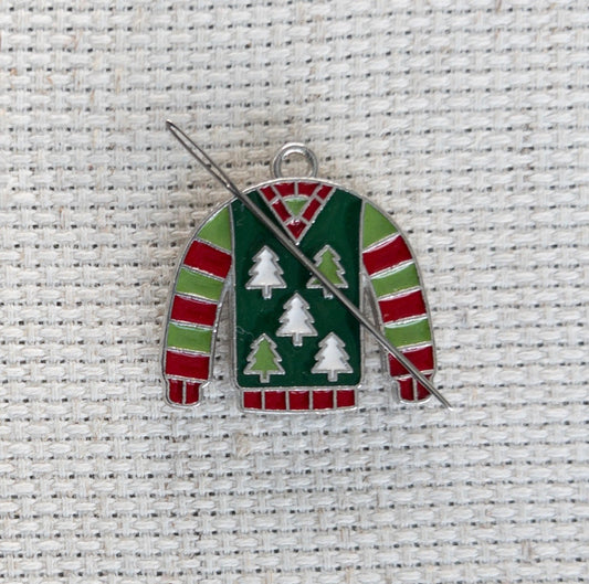Pine Tree Sweater Enamel Needle Minder