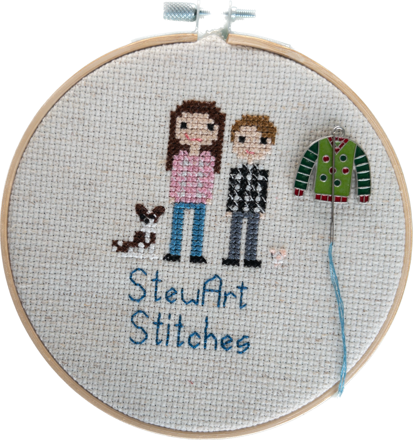 Polka Dot Sweater Enamel Needle Minder