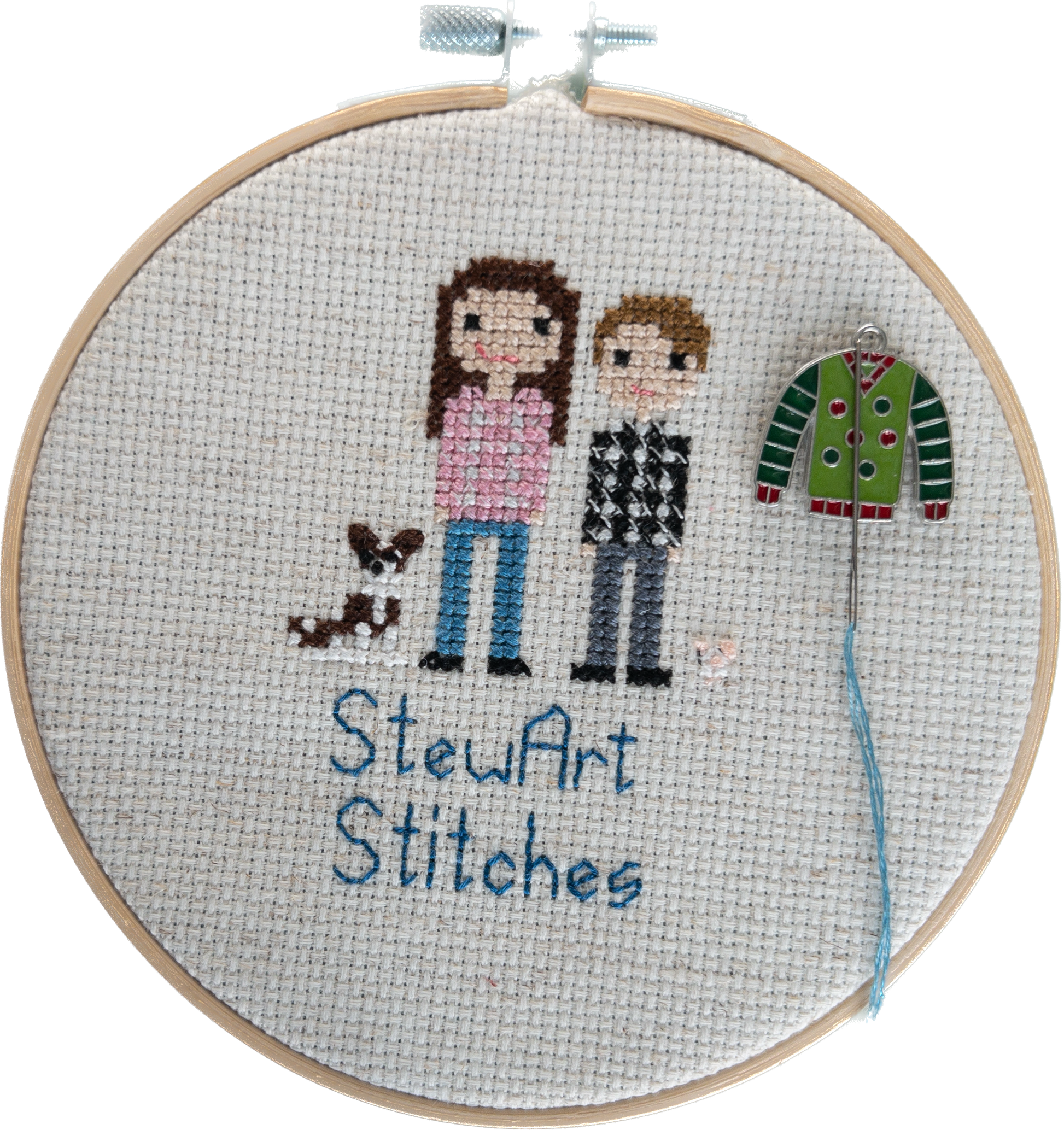 Polka Dot Sweater Enamel Needle Minder