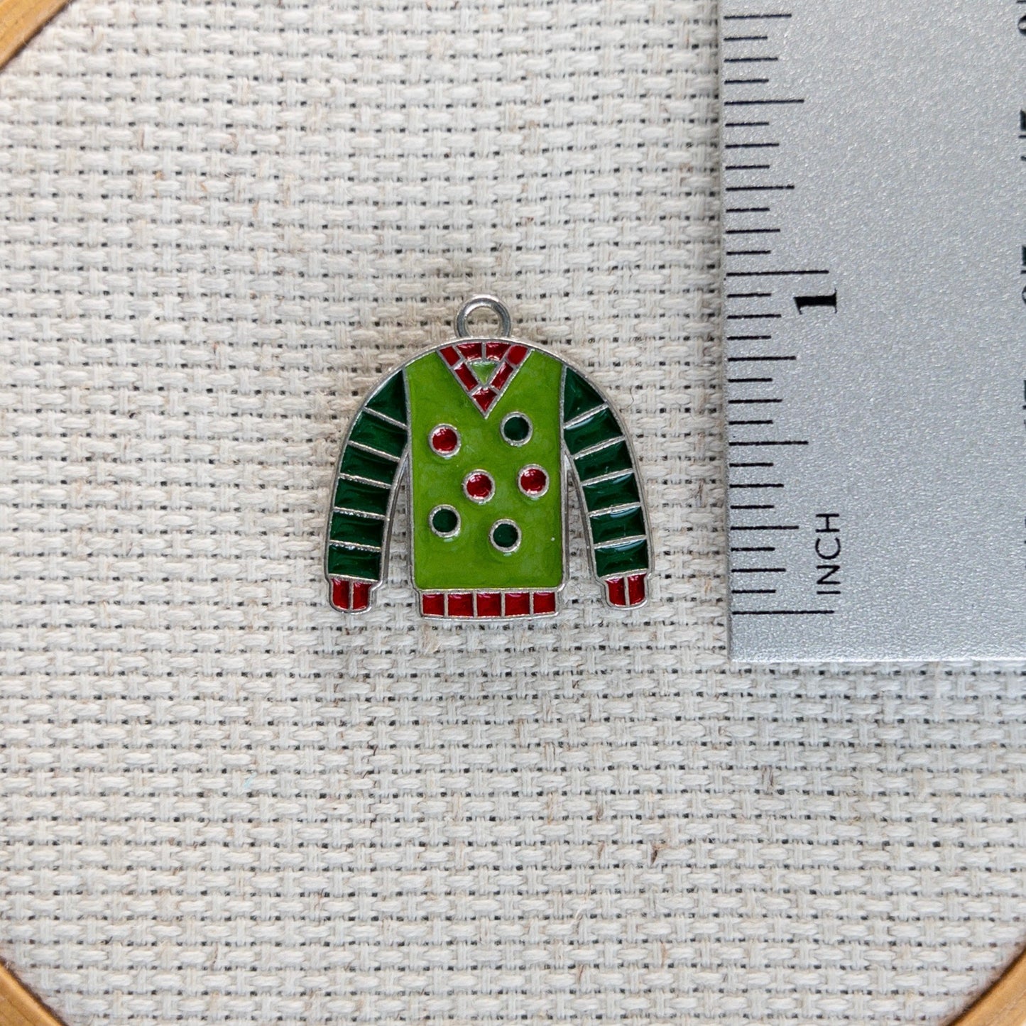 Polka Dot Sweater Enamel Needle Minder
