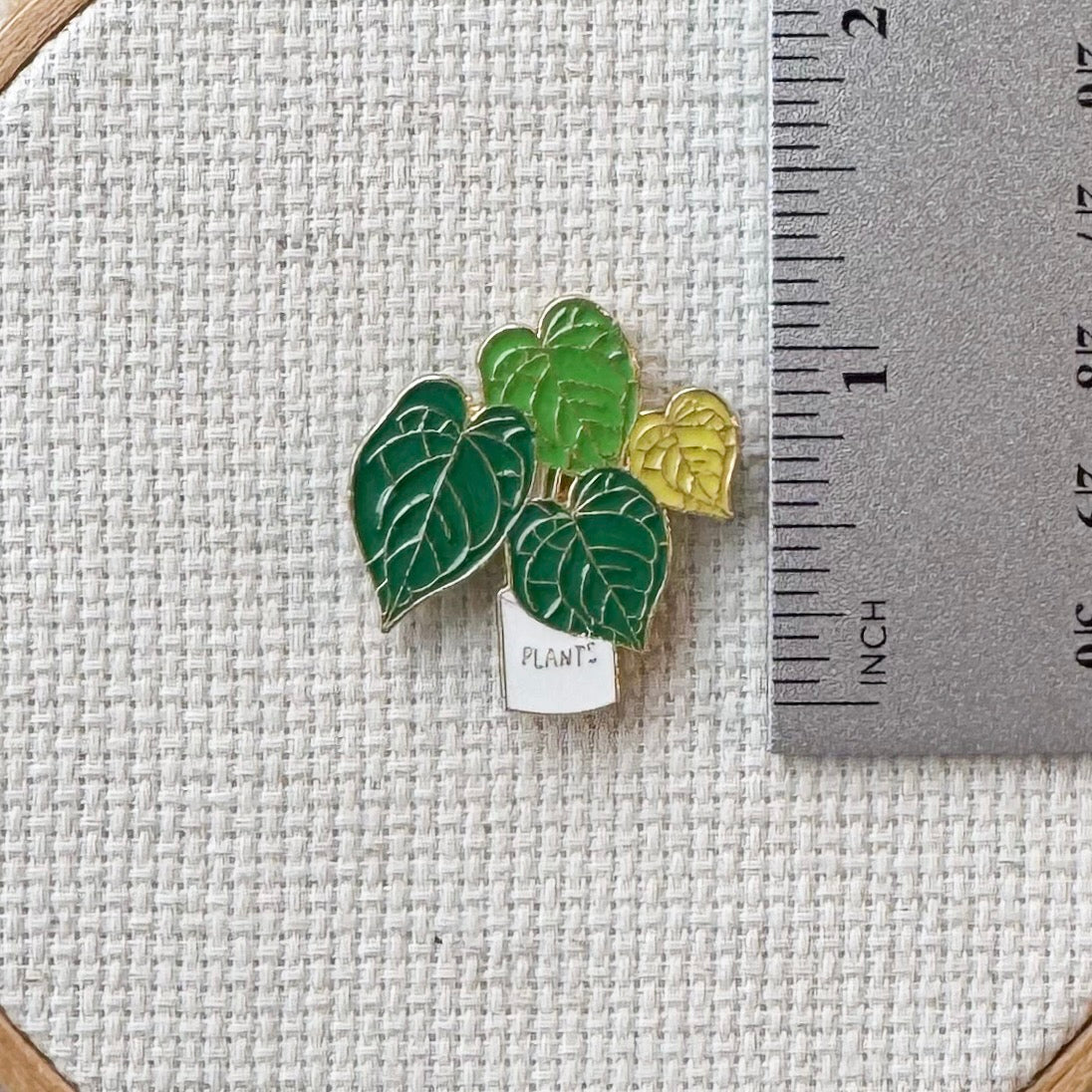 Potted House Plant Enamel Needle Minder