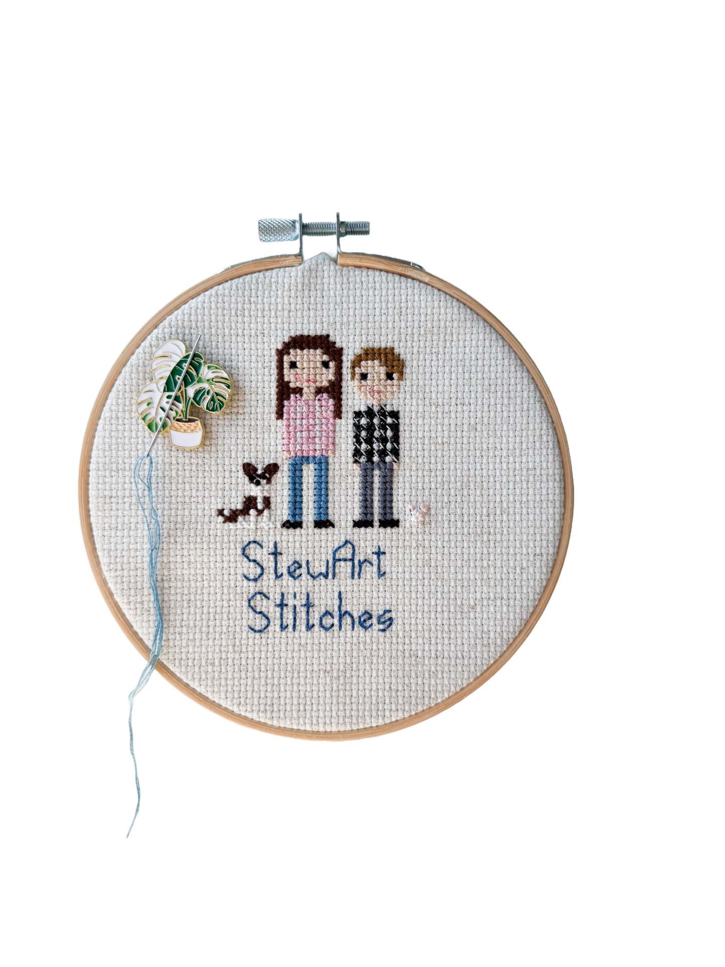 Potted House Plant Enamel Needle Minder