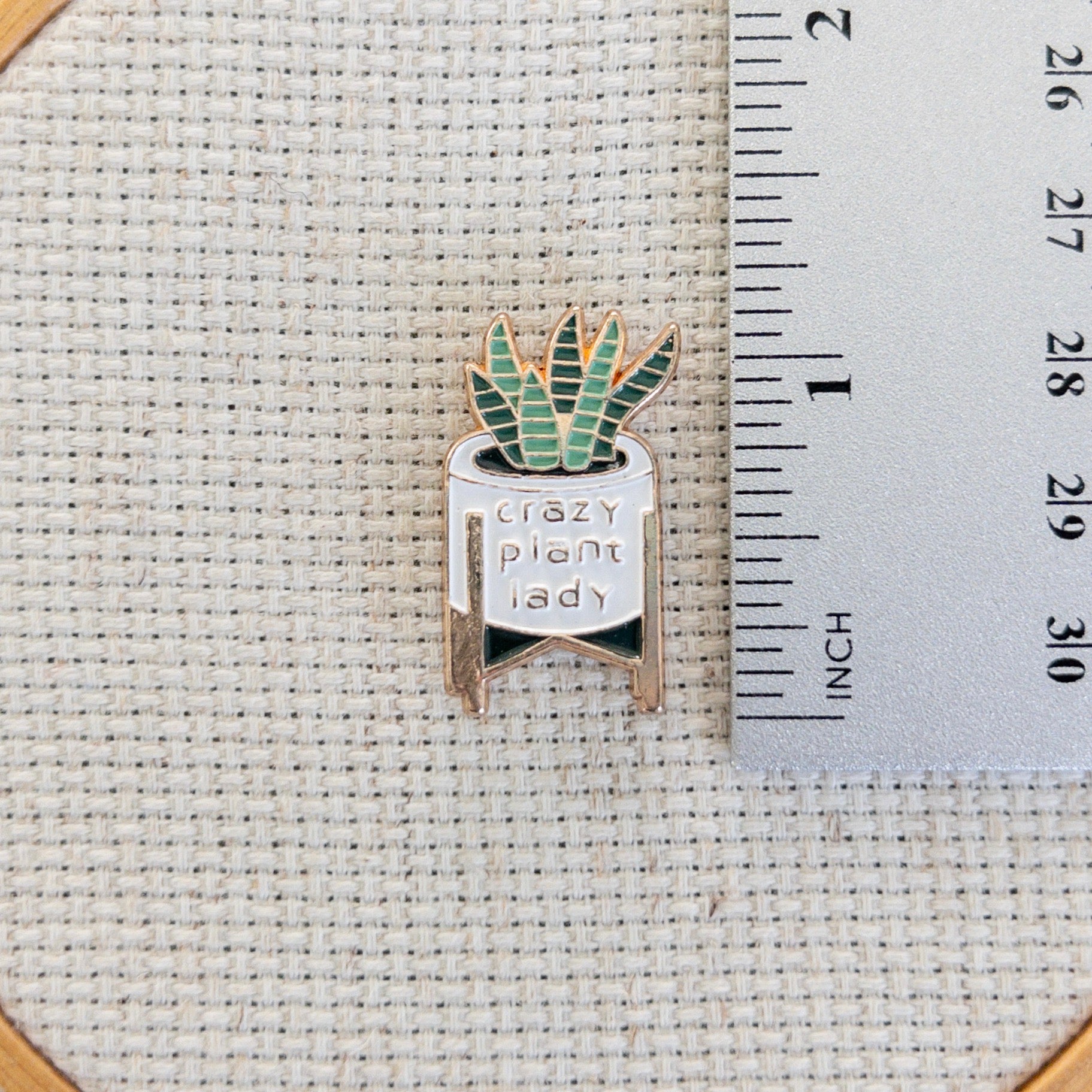 Potted House Plant Enamel Needle Minder