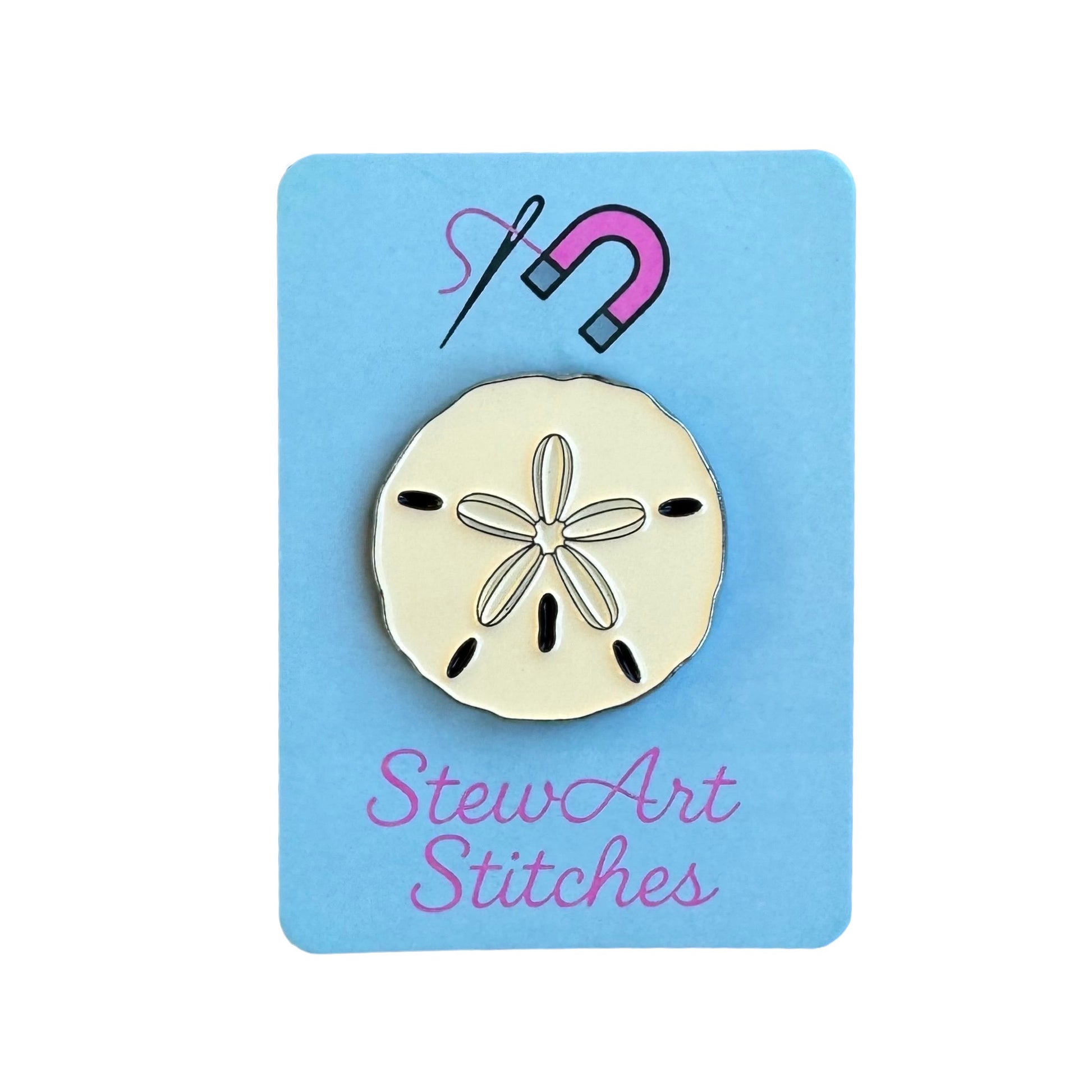 Sand Dollar Enamel Needle Minder