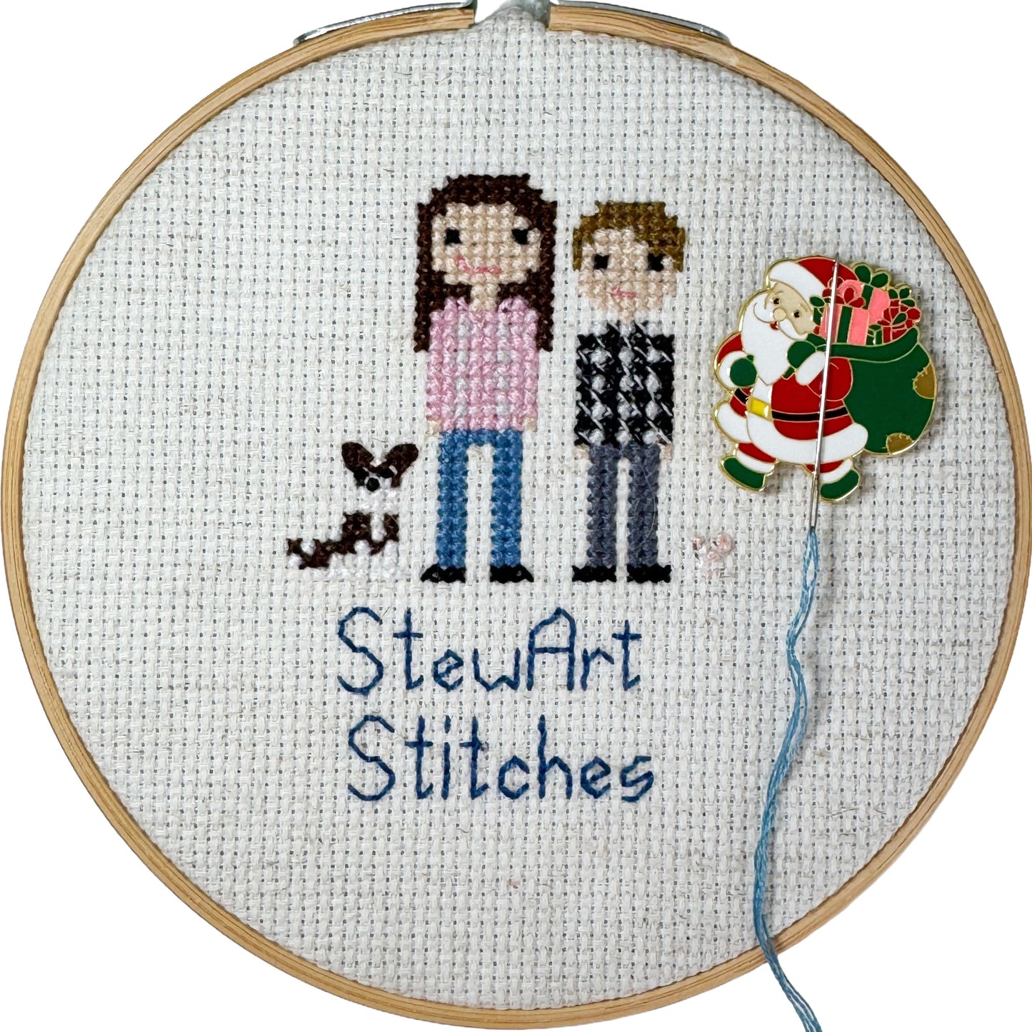 Santa Claus Enamel Needle Minder