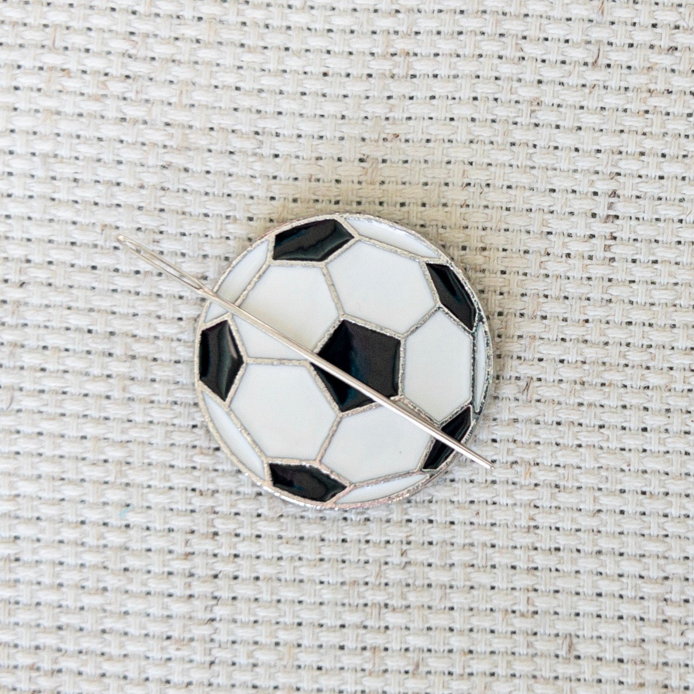 Soccer Enamel Needle Minder