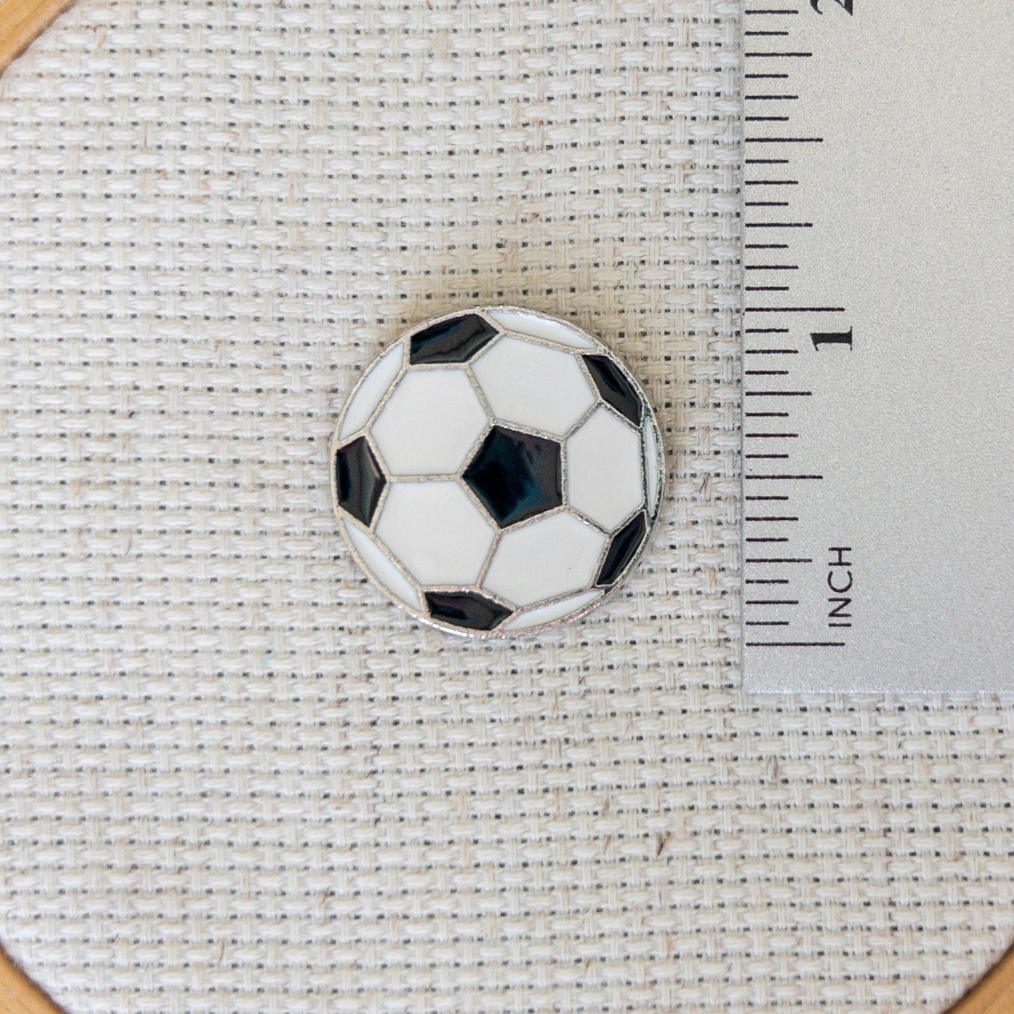 Soccer Enamel Needle Minder